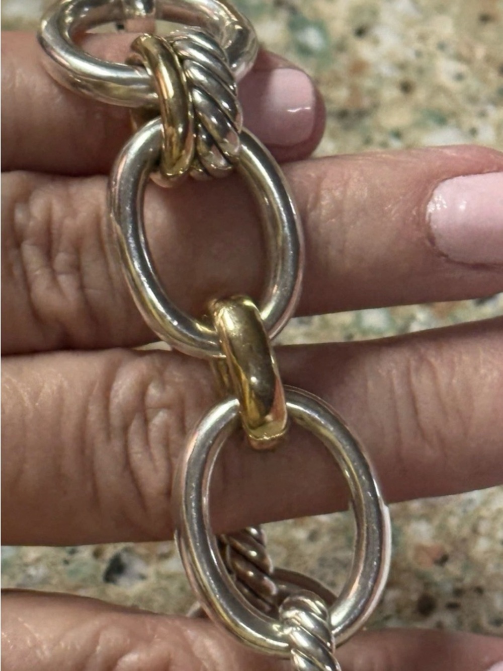 David Yurman Bold Mercer SS & 18kt gold - Picture 11 of 13